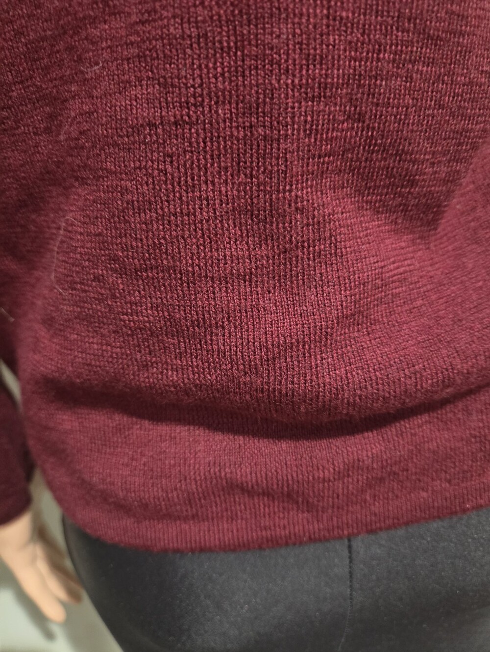 Vintage Tweeds 100% Italian Merino Wool Burgundy Crewneck Sweater Medium - Picture 10 of 14
